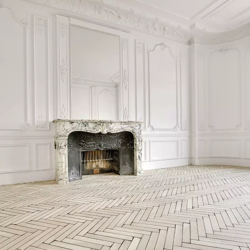 Baton Rompu Chene Massif Flamme Brut - 10x55x300 - choix rustique - realisation 01 - carresol