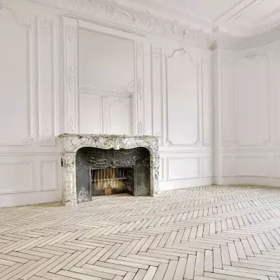 Baton Rompu Chene Massif Flamme Brut - 10x55x300 - choix rustique - realisation 01 - carresol