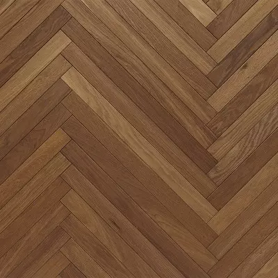 Parquet Chêne Semi-Massif Chevron Brown Fumé - Vu de face
