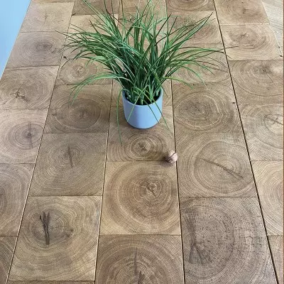Parquet Bois de Bout Chene Contrecolle Giant Huile Invisible - 16x173x173 - vue de profil - carresol
