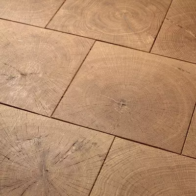Parquet Bois de Bout Chene Contrecolle Giant Huile Transparent - 16x173x173 - vue de profil - carresol
