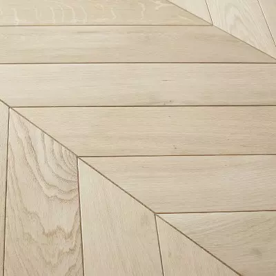 Point de Hongrie Chêne Massif Brut 70 - 23x70x530 - Choix premier - Vue de profil - CarreSol