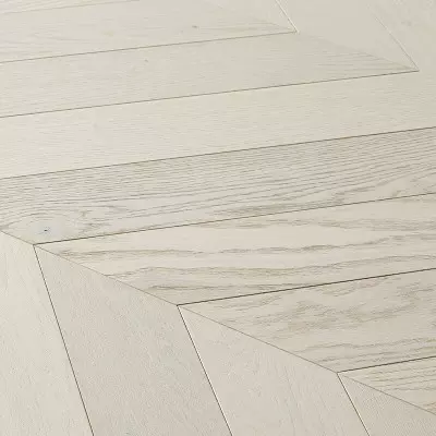 Point de Hongrie Chene Contrecolle Snow - 14x92x600 - choix confort - vue de profil - carresol